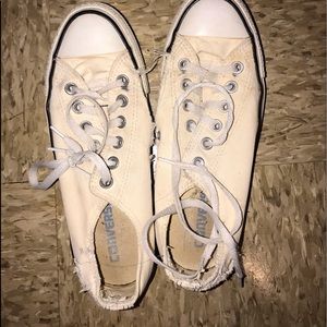 Bleached thrifted converse all star. size 8.5